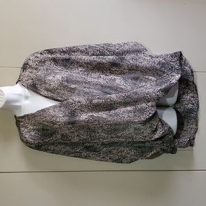 Sheer high low blouse